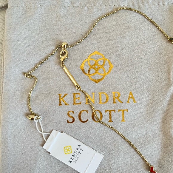 •••SOLD•••NWT Kendra Scott Haven Heart Gold Strand Necklace in Multi Mix - Picture 8 of 11